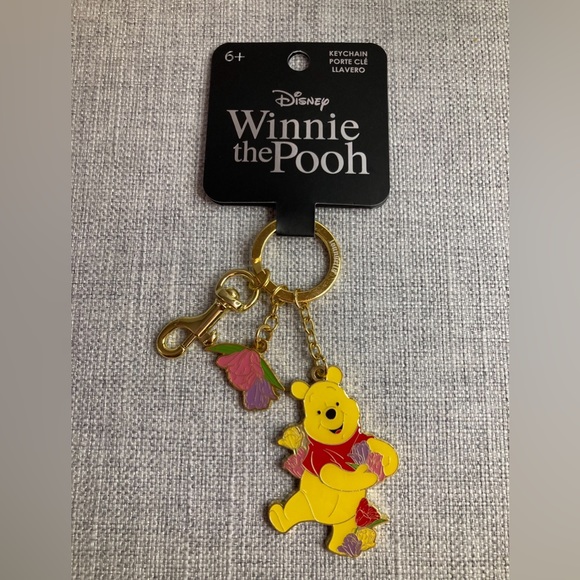 Loungefly Disney Winnie the Pooh Tulip Multi-Charm Keychain - Picture 1 of 6